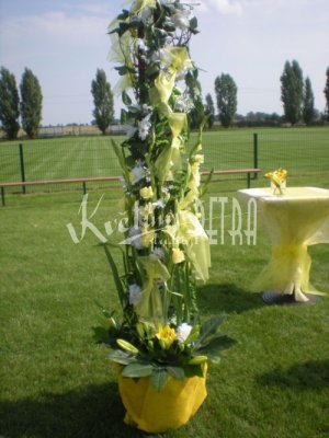 Svatební dekorace - květinový sloup č. 1
