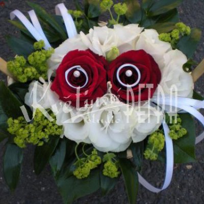 Dekorační košíček na snubní prstýnky č. 6