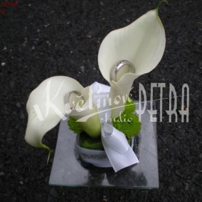 Dekorace na snubní prstýnky č. 5