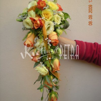 Svatební kytice převislá č. 346