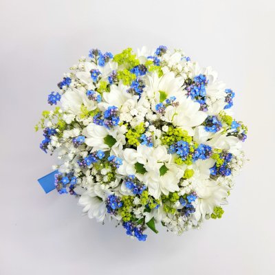 Bukiet ślubny z niezapominajek nr 559