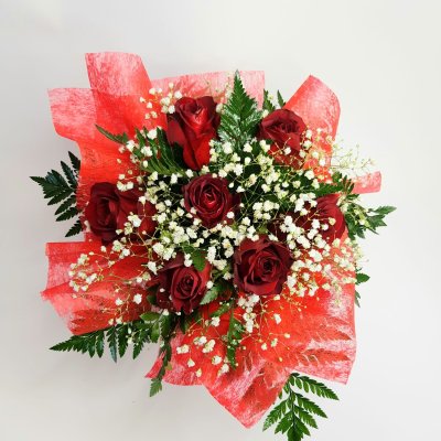 Valentýnská kytice červených růží Naomi