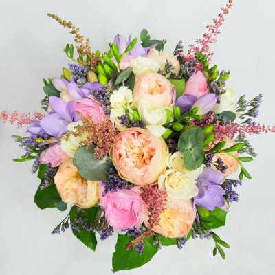 Весільний букет троянд Остін №577