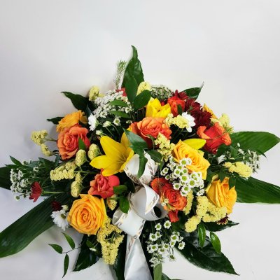 Smuteční kytice vypichovaná č. 5