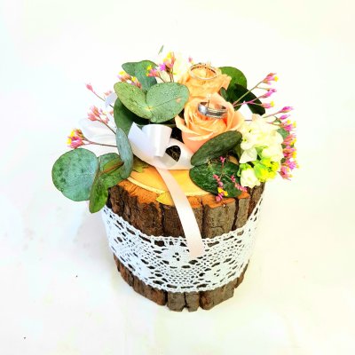 Dekorace na snubní prstýnky č. 2