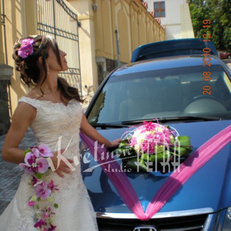 Bukiet ślubny z orchidei nr 414