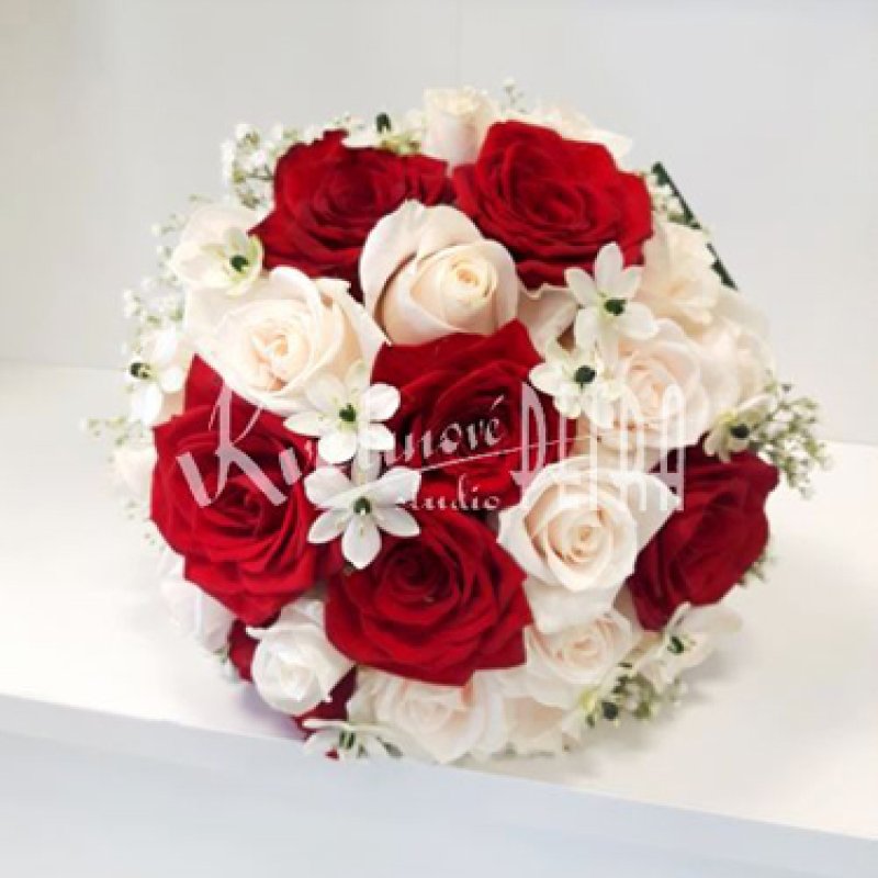 Bukiet ślubny okrągły nr 271