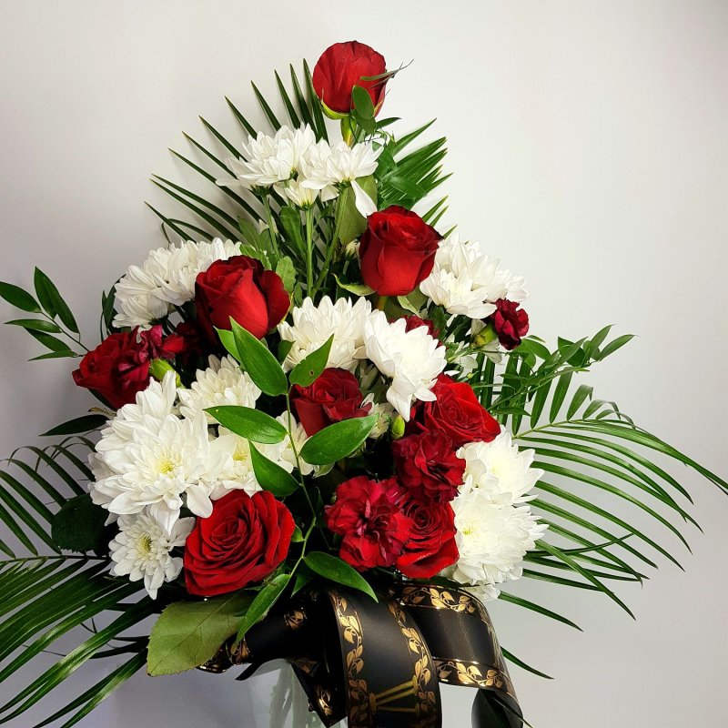 Smuteční kytice z růží č. 21