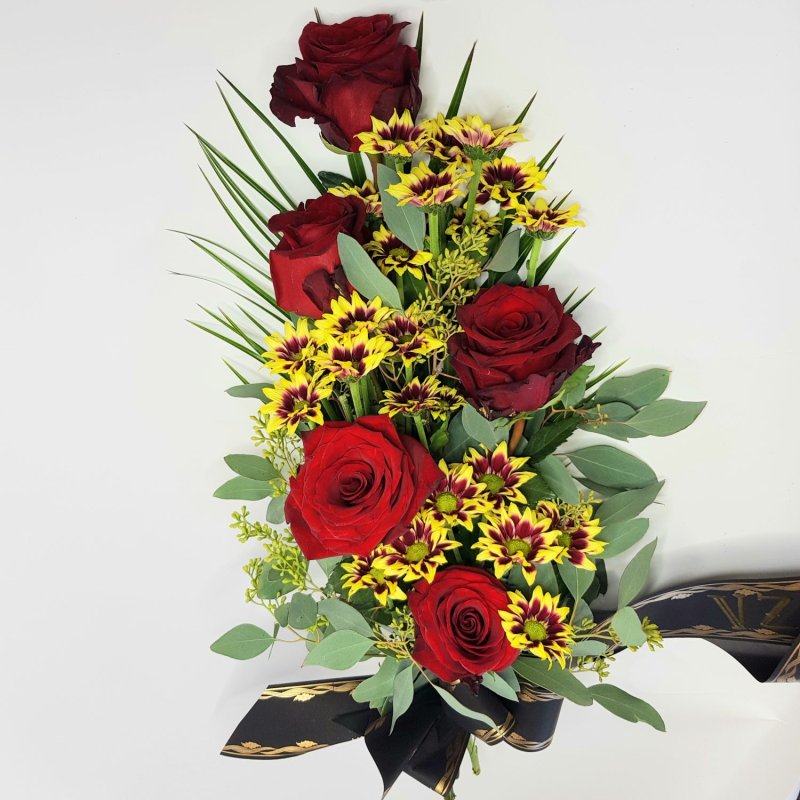 Smuteční kytice vázaná č. 1