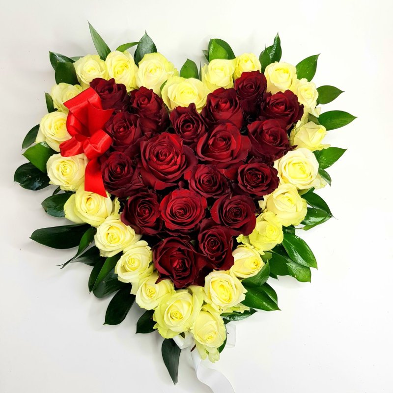 Aranžmá z růží Srdce