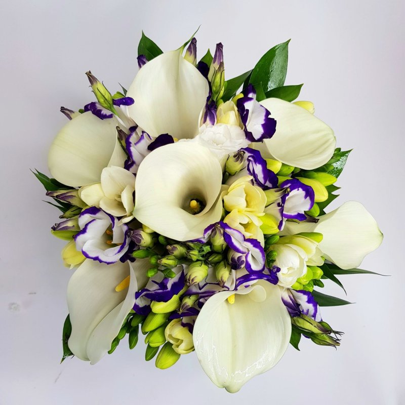 Bukiet ślubny z lilii kalii nr 429