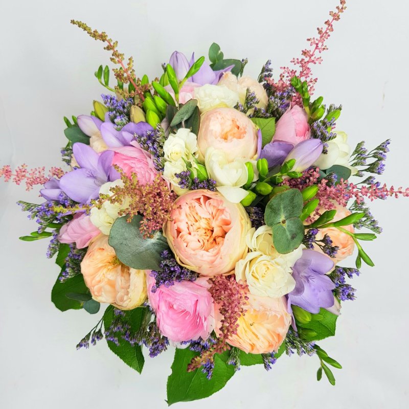 Весільний букет троянд Остін №577