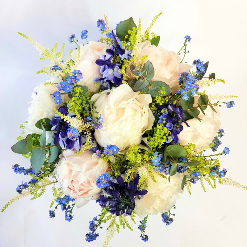 Bukiet ślubny z piwonii nr 468